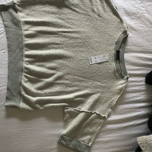 Urban outfitters inside out sweatshirt in grey